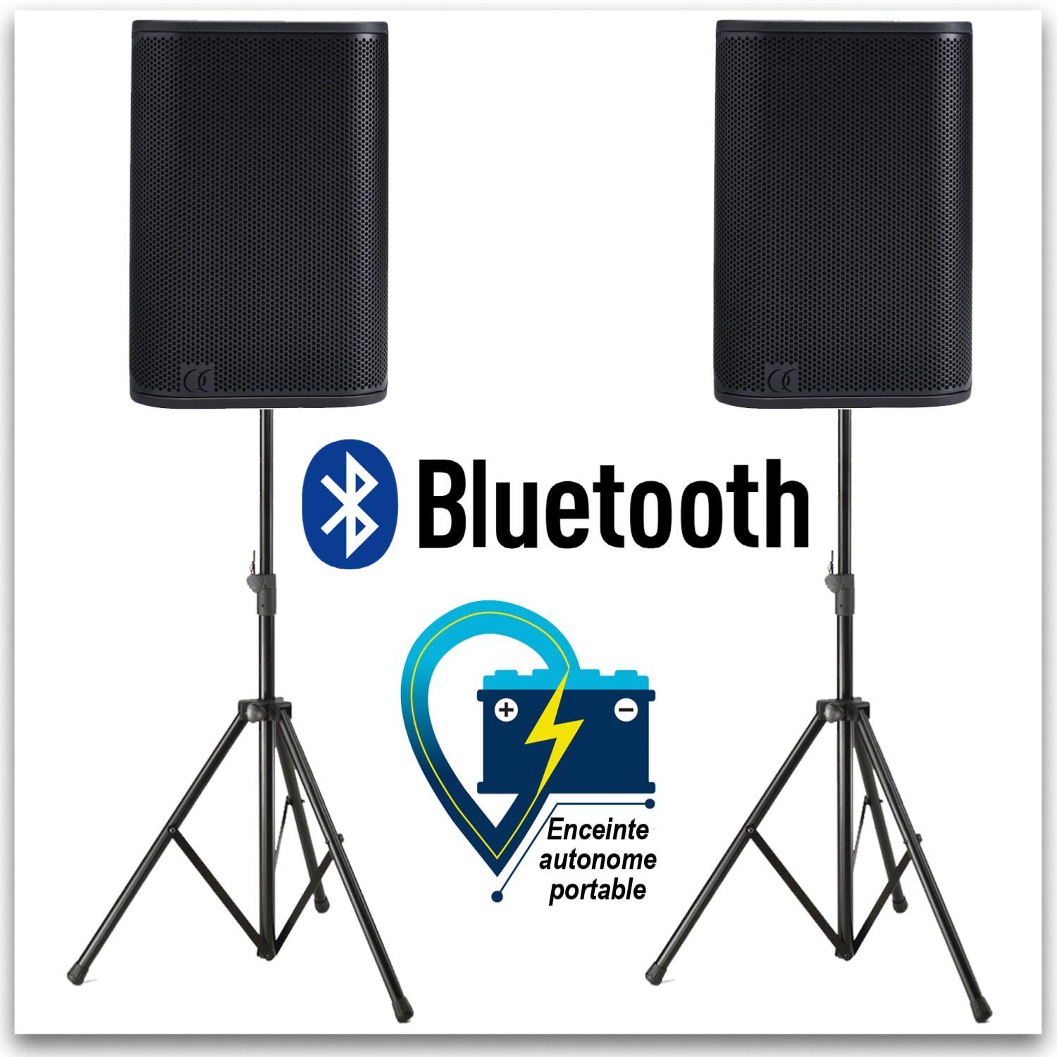 Location Pack sono portable sur batterie — 2 × 200 W RMS (Nomad)