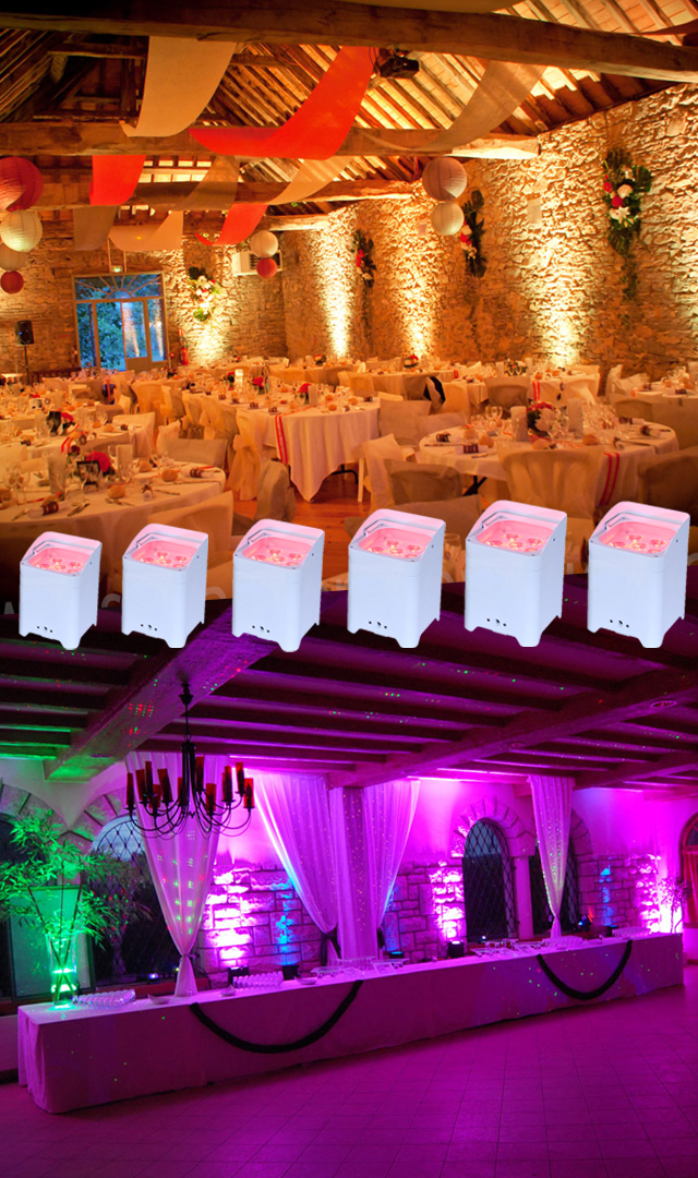 Location spots, lampes d'clairage salle de rception mariage, soire Dj